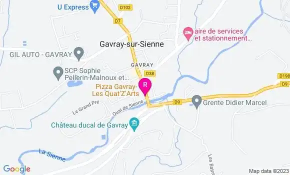 Localisation Restaurant  Les Quat
