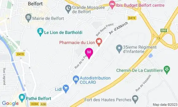 Localisation Restaurant  L