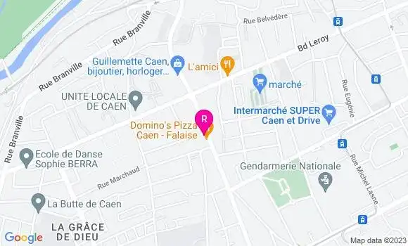 Localisation Pizzeria Domino