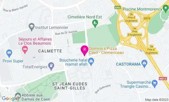 Localisation Pizzeria Domino