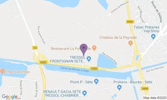 Localisation Restaurant  La Pyramide