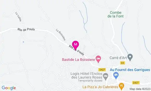 Localisation Restaurant Végétarien La Petite Salamandre