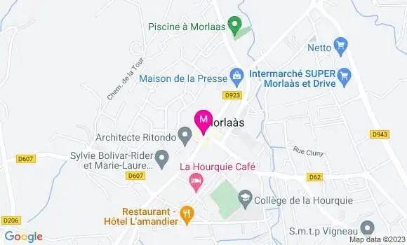 Localisation Pizzeria La Roma