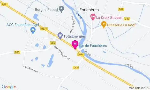 Localisation Restaurant  Bar de Feuchères