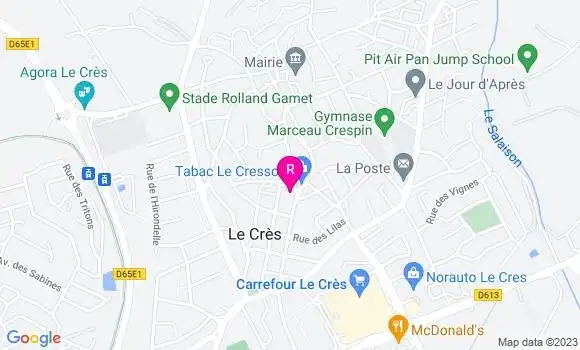 Localisation Pizzeria L
