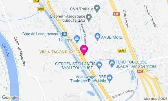 Localisation Restaurant Tacos Villa Tacos Burger