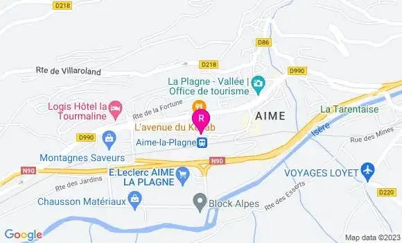 Localisation Restaurant  L