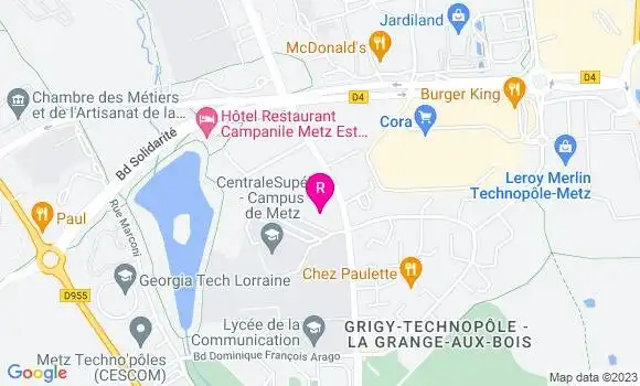Localisation Restaurant  Spok Metz