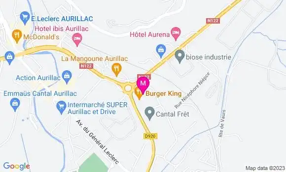 Localisation Restaurant  Burger King