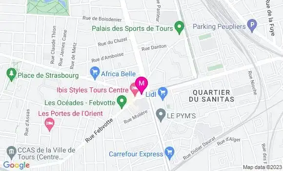 Localisation Restaurant  Point B