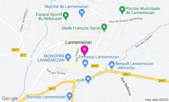Localisation Restaurant Bar Le Kiosque
