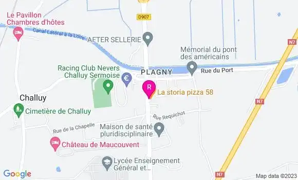 Localisation Restaurant  La Storia Pizza
