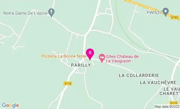 Localisation Pizzeria La Bonne Note