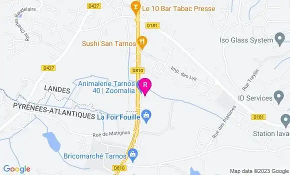 Localisation Restaurant  Chez Dalida