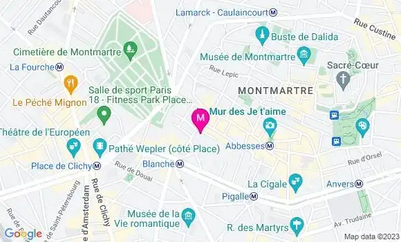 Localisation Restaurant  Monsieur Blonde