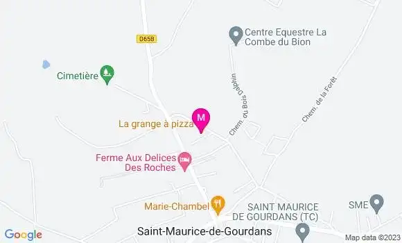 Localisation Restaurant  La Grange à Pizza