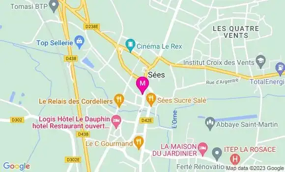 Localisation Restaurant  Le Frisbee
