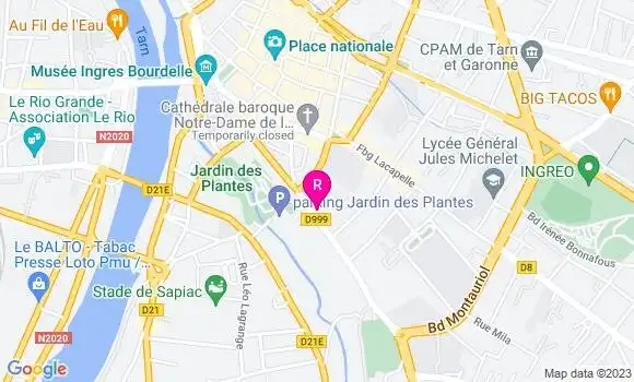 Localisation Restaurant  Le Maki 82