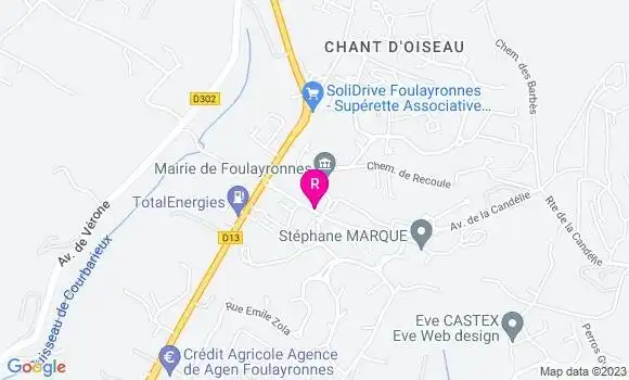 Localisation Restaurant  Au Plaisir du Palais