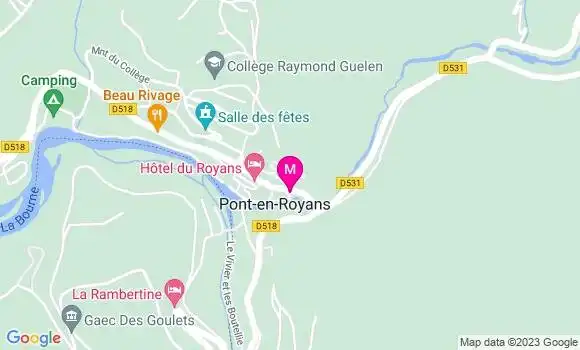 Localisation Restaurant  La Fring