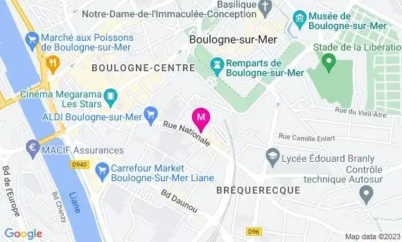 Localisation Sandwicherie La P