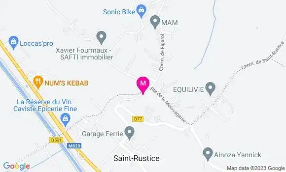 Localisation Restaurant  Des Fourneaux ô Bureaux
