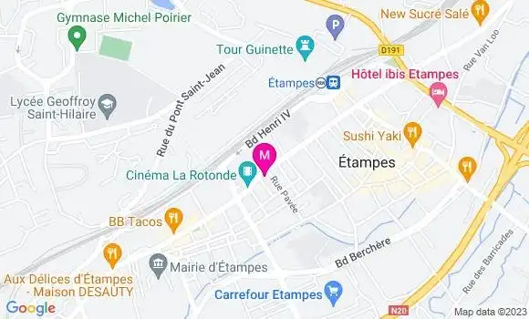 Localisation Fast Food Hunter Gourmet
