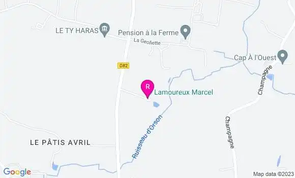 Localisation Restaurant  Lamoureux Marcel