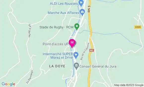 Localisation Restaurant  Relais Gourmand uu Haut Jura