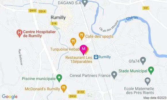 Localisation Restaurant  Chez Math Gourmand