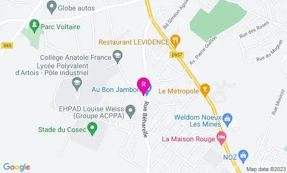 Localisation Restaurant  La Baby 14