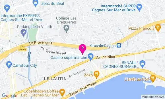 Localisation Sandwicherie Easycroc