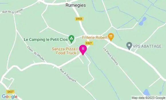 Localisation Food Truck Sanzza Pizza