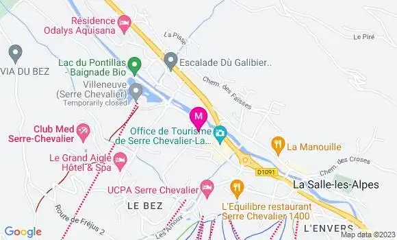Localisation Restaurant  Le Chalet du Lac