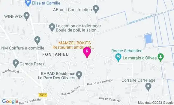 Localisation Food Truck Mamzel Bokits