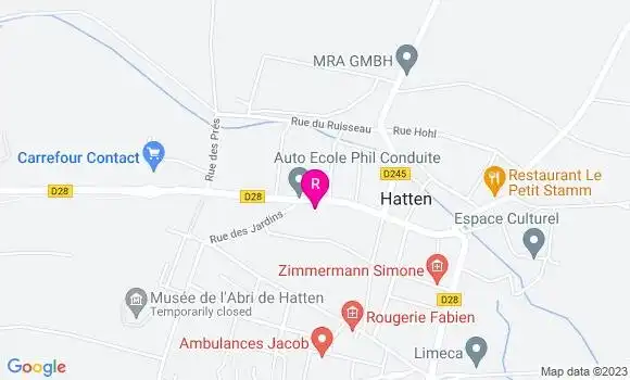 Localisation Restaurant  Le P