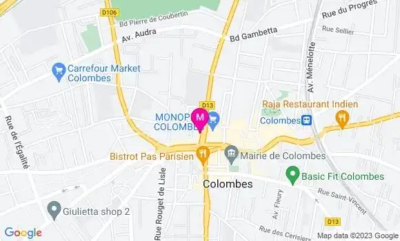 Localisation Pizzeria Pizza Time