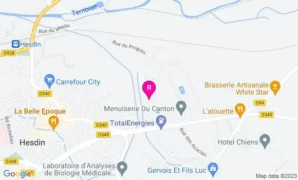 Localisation Food Truck La Chariotte