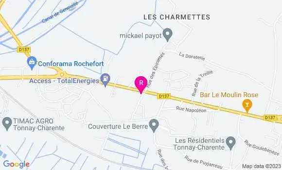 Localisation Pizzeria Le Four à Bois