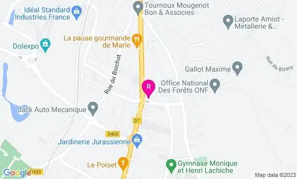 Localisation Restaurant  Dole Max Pizzas
