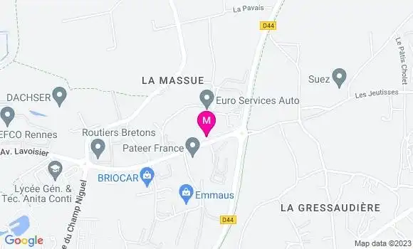 Localisation Food Truck Bruz la Bazh