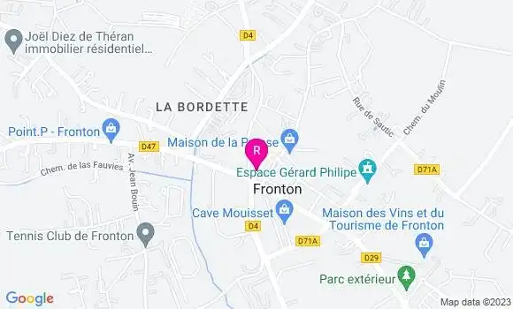 Localisation Restaurant  Le P