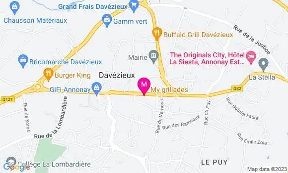 Localisation Restaurant Grill My Grillades