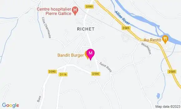 Localisation Restaurant  Bandit Burger