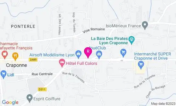 Localisation Craponne Kebab