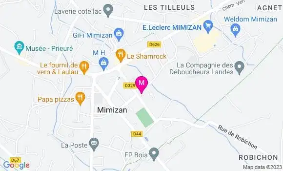 Localisation Restaurant  Burger Landes