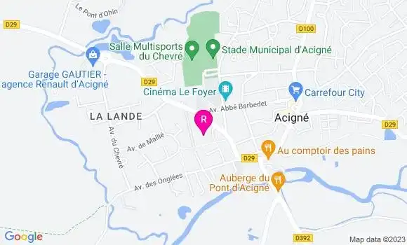 Localisation Restaurant  La Calebasse d