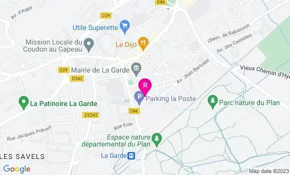 Localisation Food Truck Dini Pizza