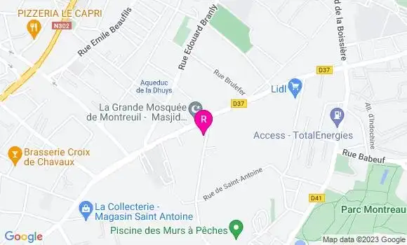 Localisation Pizzeria La Gourmande