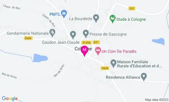 Localisation Pizzeria L